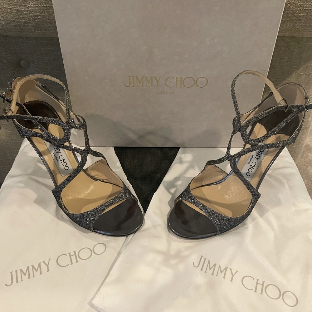 Jimmy Choo Lang Anthracite Shoes